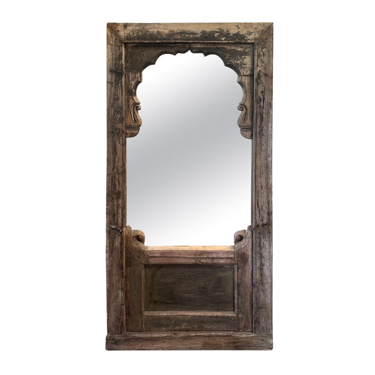 Antique Archway Floor Mirror