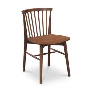 Walnut Spindle-Back Dining Chair