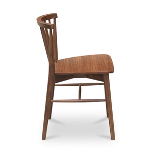Walnut Spindle-Back Dining Chair