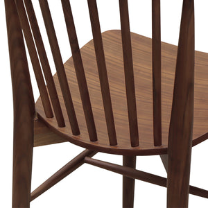 Walnut Spindle-Back Dining Chair