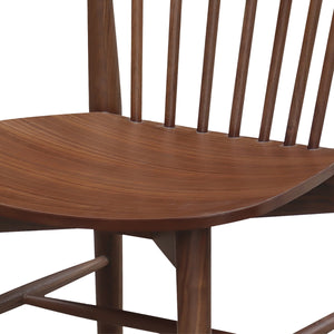 Walnut Spindle-Back Dining Chair