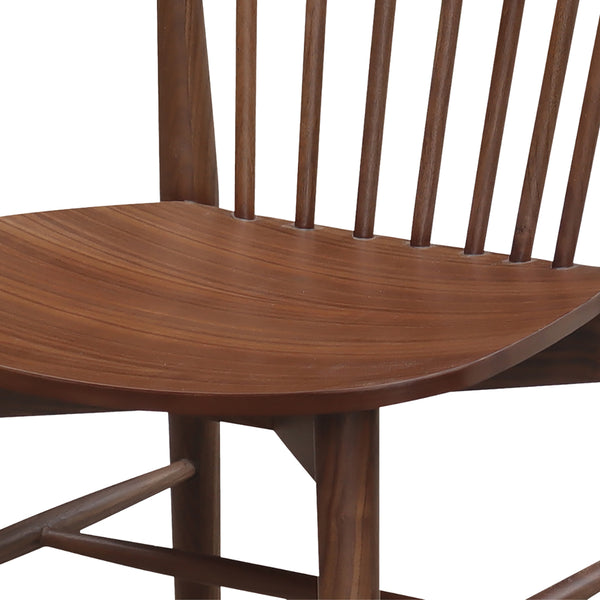 Walnut Spindle-Back Dining Chair