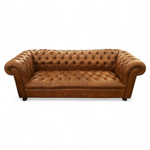 Vintage Leather Chesterfield Sofa - Empire Furniture Co.