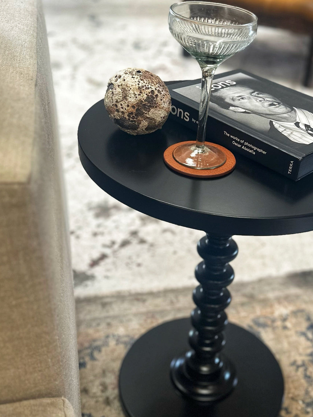 Tiered Pedestal Side Table