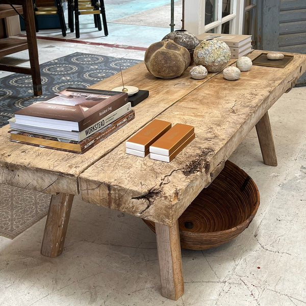 French Butcher Block Coffee Table