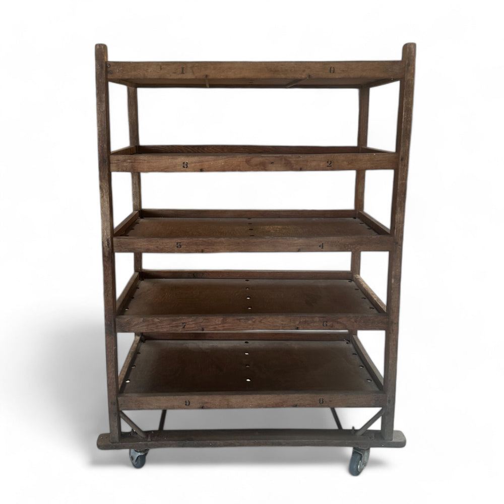 Vintage Rolling Shelf