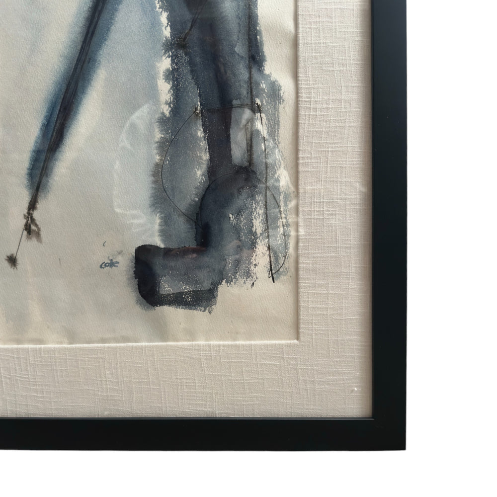 Abstract Expressionist Watercolor Painting by Richard Cole • 30"W x 38.5"H