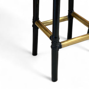 Set of 3 Vintage Velvet Stools