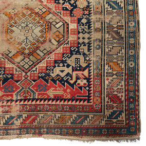 Vintage Caucasian Rug • 6'5" x 3'8"