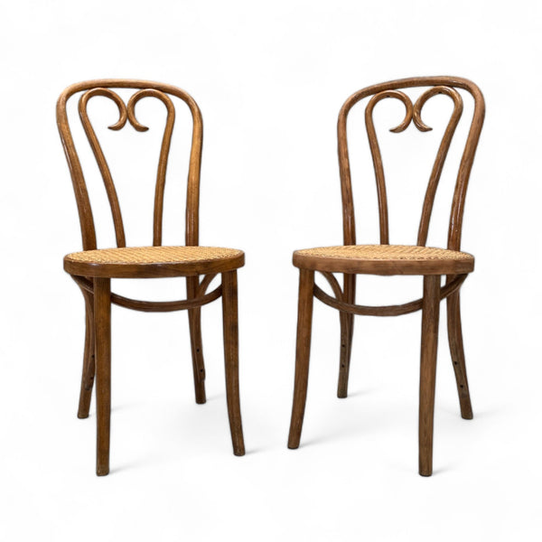 vintage bentwood chairs with cane seats