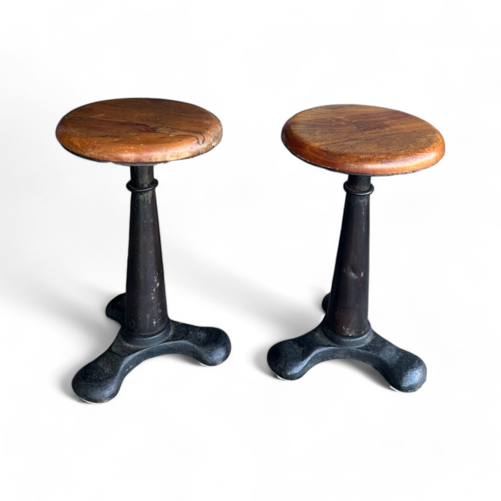 家具 U.K. vintage Furniture Stool Pair of Vintage Singer Industrial Adjustable Stools