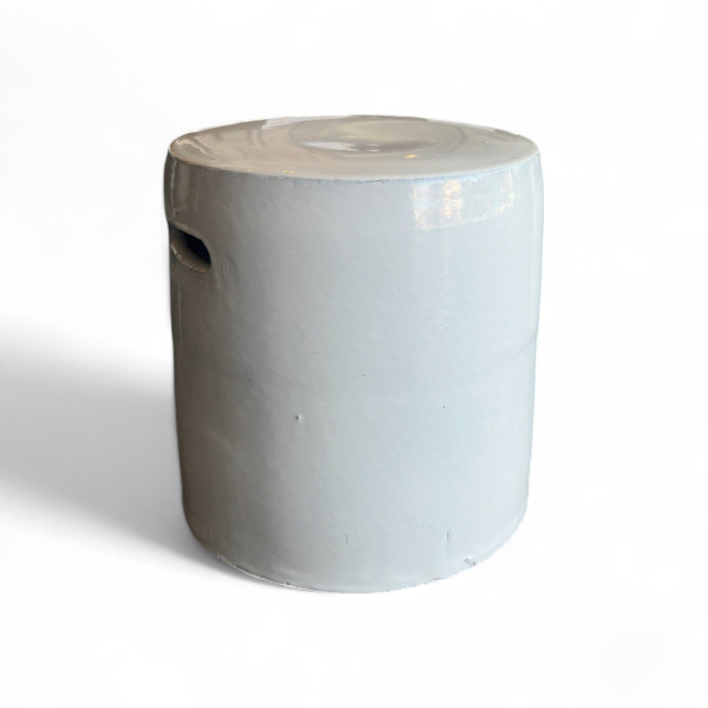 White Ceramic Garden Stool