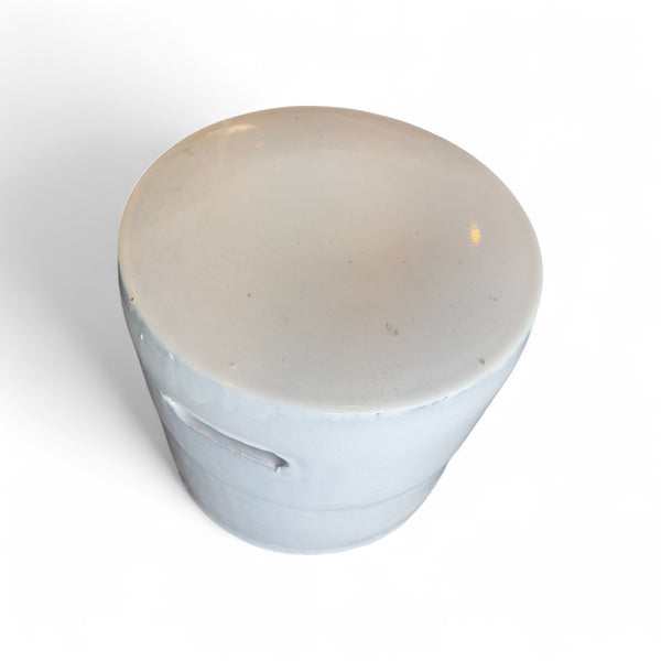 White Ceramic Garden Stool