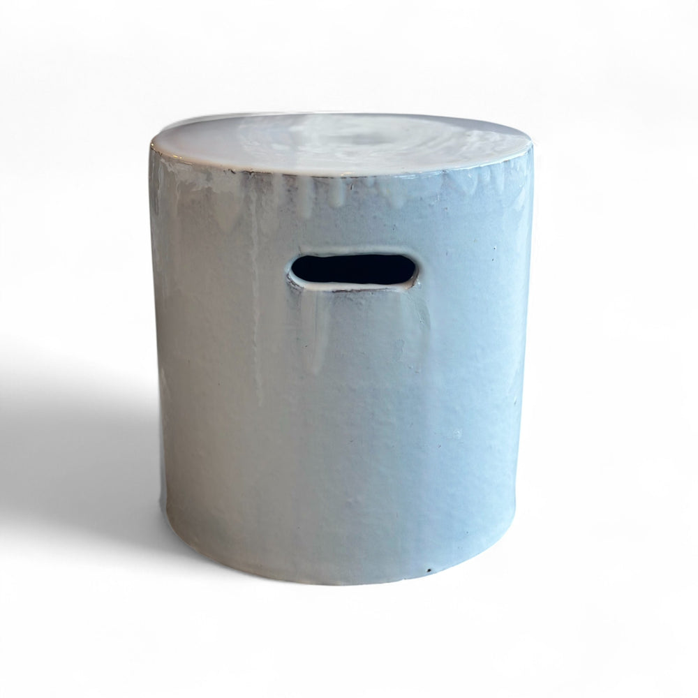 White Ceramic Garden Stool