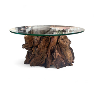 Pepper Tree Wood Base Coffee Table