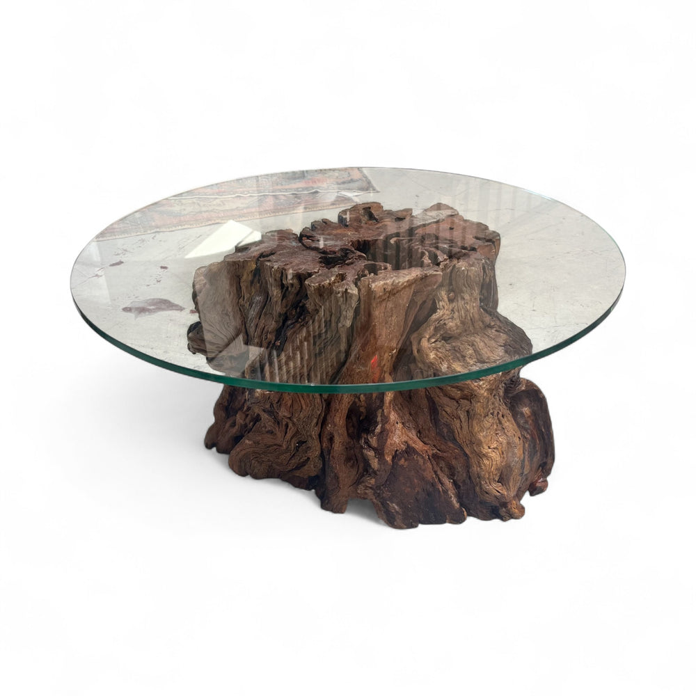 Pepper Tree Wood Base Coffee Table