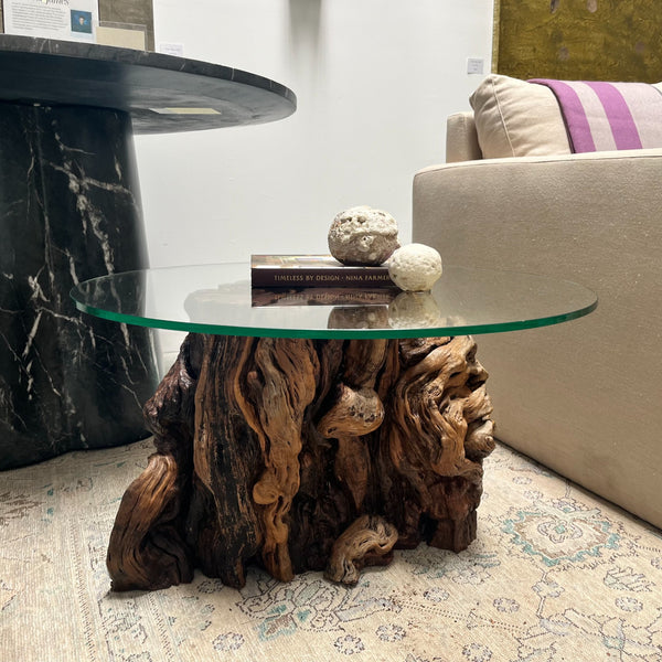 Pepper Tree Wood Base Coffee Table
