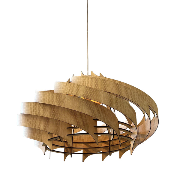 Birch plywood scandinavian pendant light