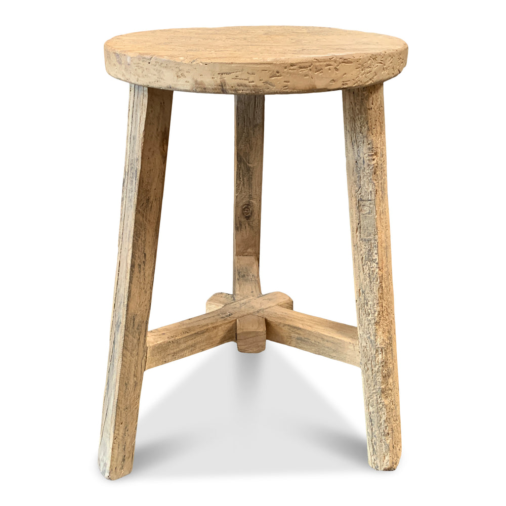 Small Reclaimed Wooden Stool