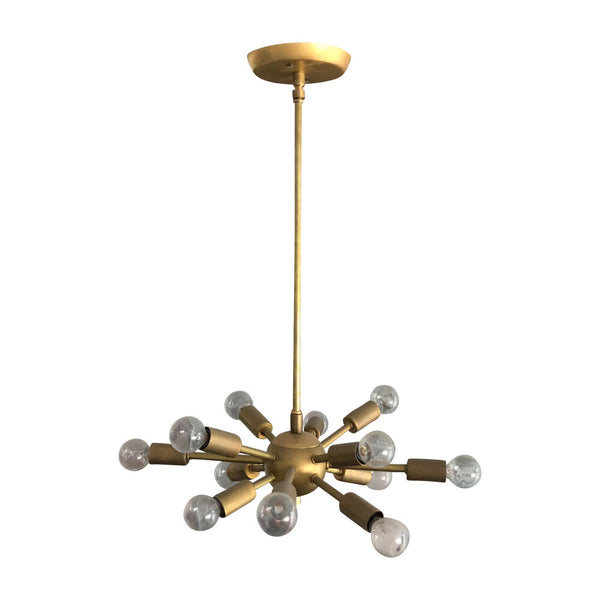 Custom deKor Sputnik pendant 15”Di x 6”H  Variable Drop