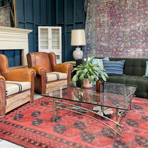 Pair of Vintage Reupholstered French Club Chairs