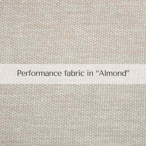 Performance fabric swatch in the shade "Almond"