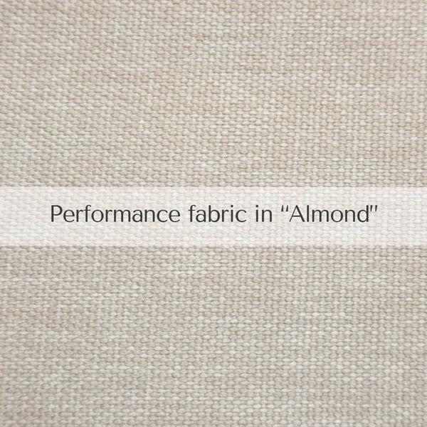 Performance fabric swatch in the shade "Almond"