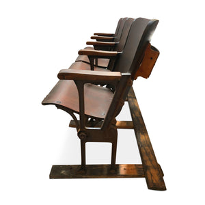 Vintage Theater Seats • Row of Four