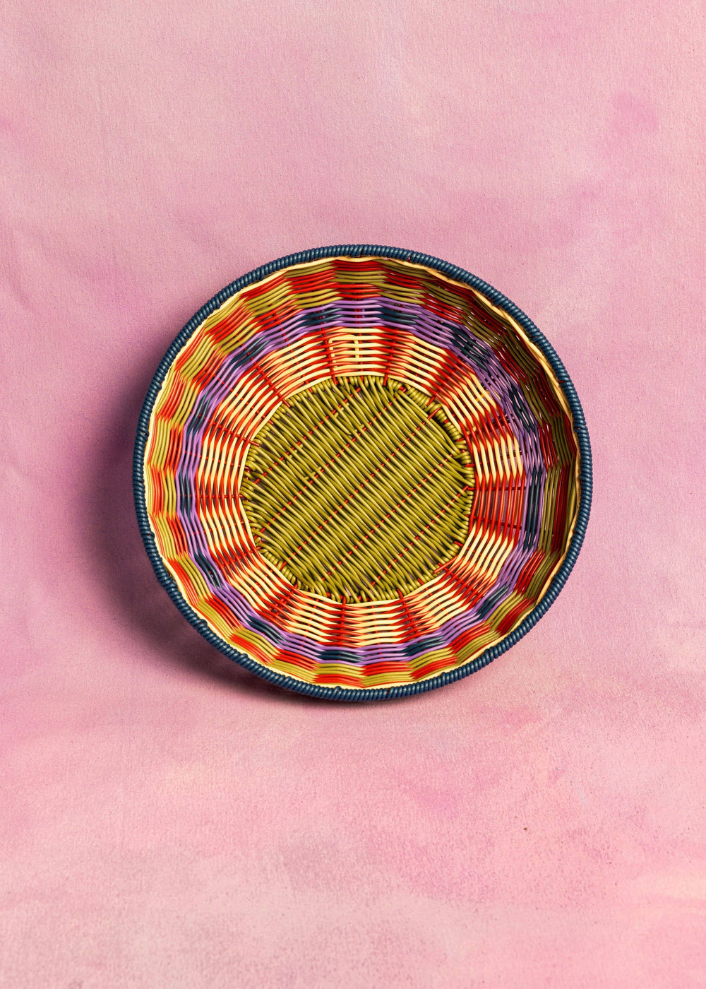 Maegen Woven Bowl - Red/Olive