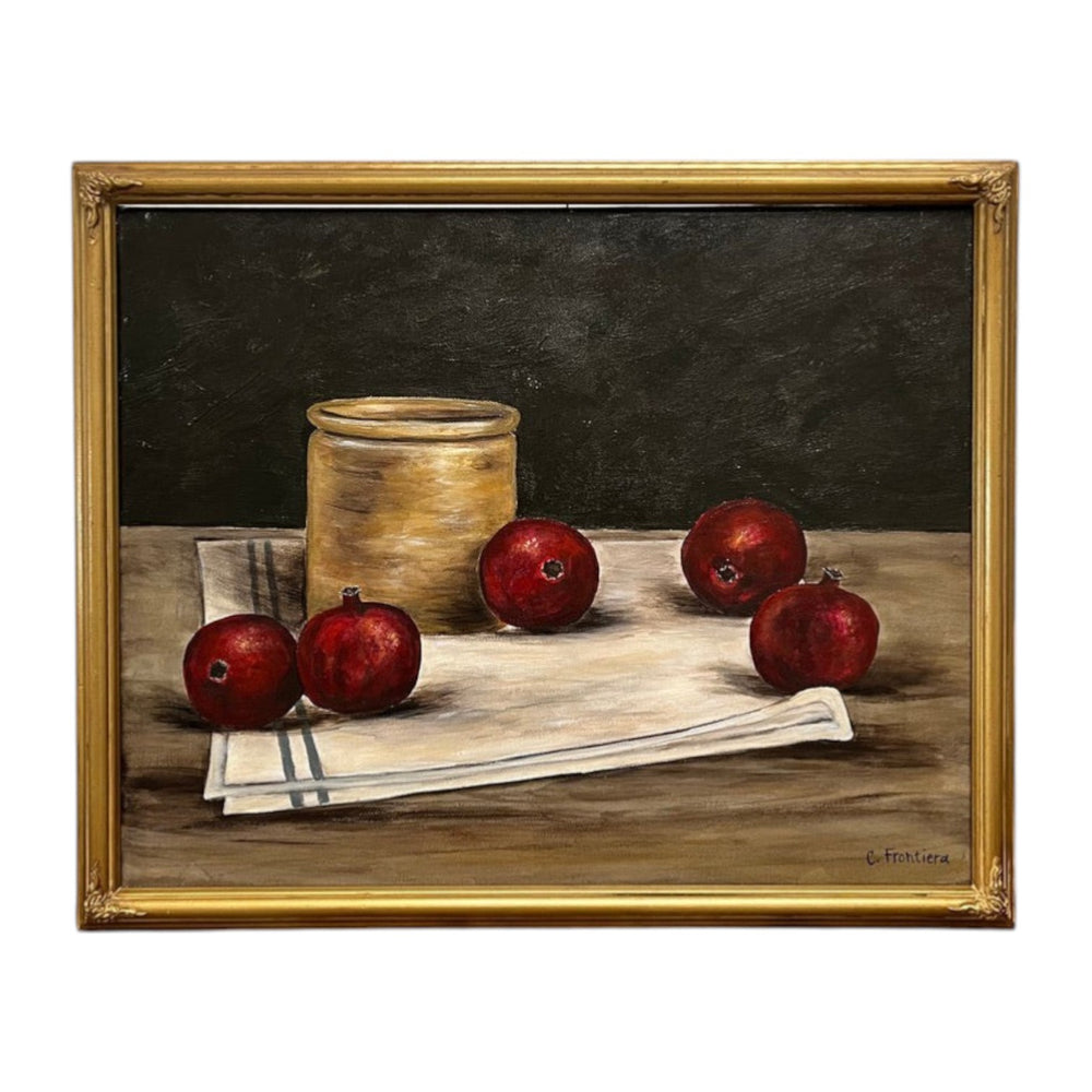 Framed Pomegranate Still Life• 21.5" x 18"