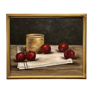Framed Pomegranate Still Life• 21.5" x 18"