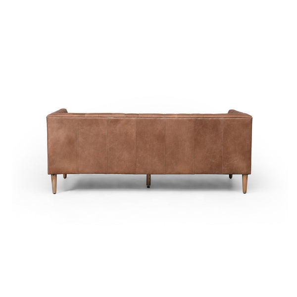 Brown Leather Chesterfield