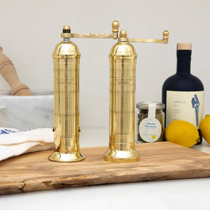 8" Brass Salt Mill - 8"