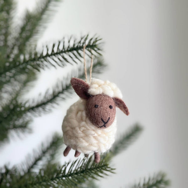 Felt Sheep Ornament