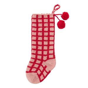 Pink Holiday Brights Stocking