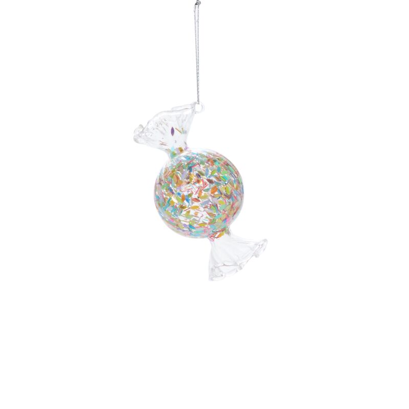 Multicolor Glass Candy Ornament