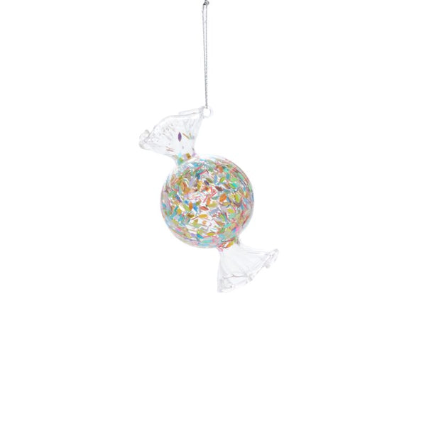 Multicolor Glass Candy Ornament