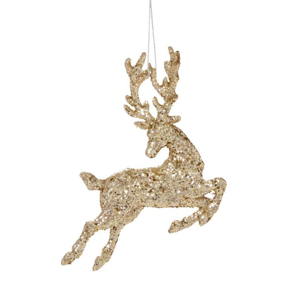 Leaping Deer Ornament 5"x 1.25"x 5.25"
