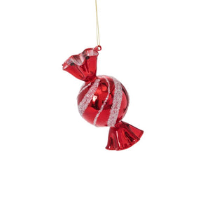 Large Candy Peppermint Swirl Ornament 2.5"x 5.25"