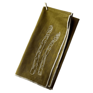 Linen Blend Napkin - Asparagus