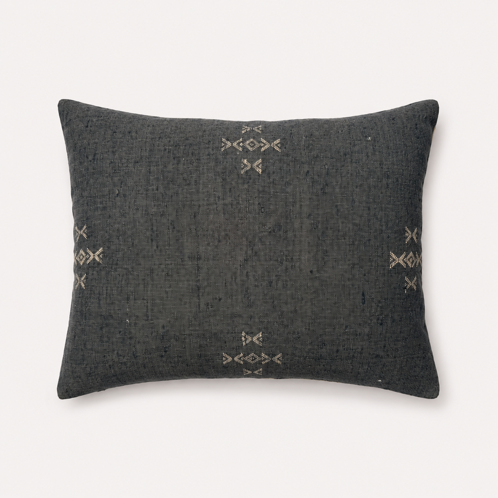 Vintage Fabric Pillow 18.5" x 14"