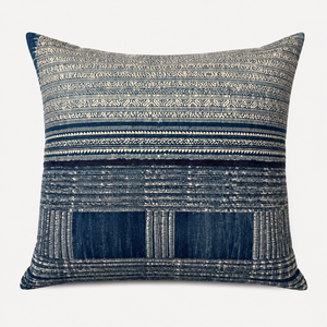 Vintage Fabric Pillow w/ Trillium 19.5" x 18.5"