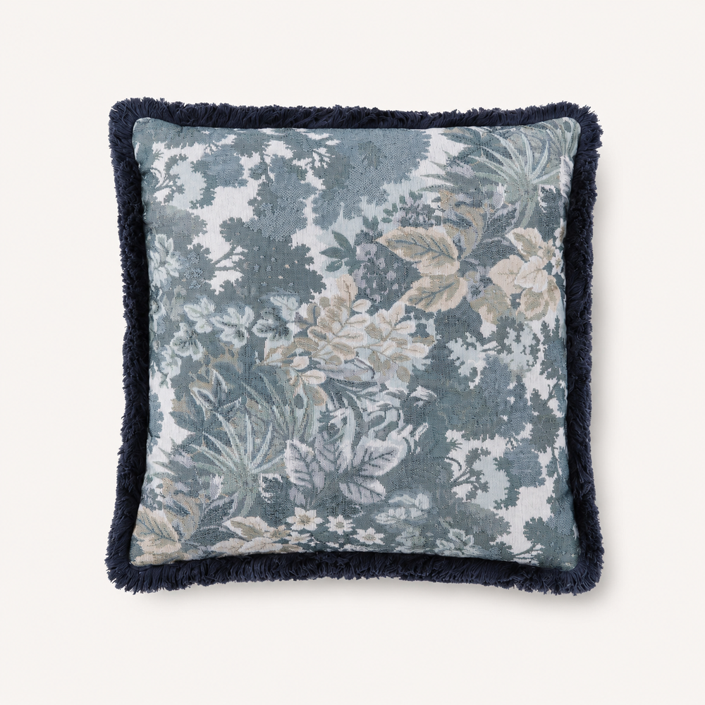 Fringed Square Cushion Tapestry
