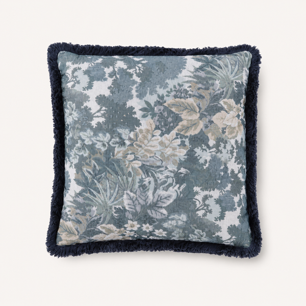 Fringed Square Cushion Tapestry