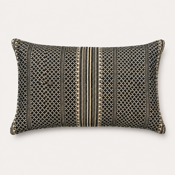 Vintage Fabric Pillow 20" x 12"