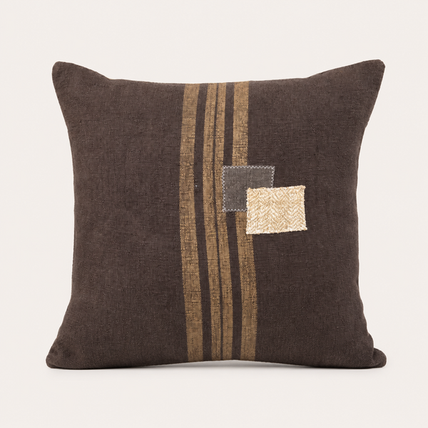 Vintage Fabric Pillow 18.5" x 18.5"