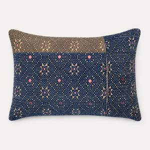 Vintage Fabric Pillow 16.5" x 12"