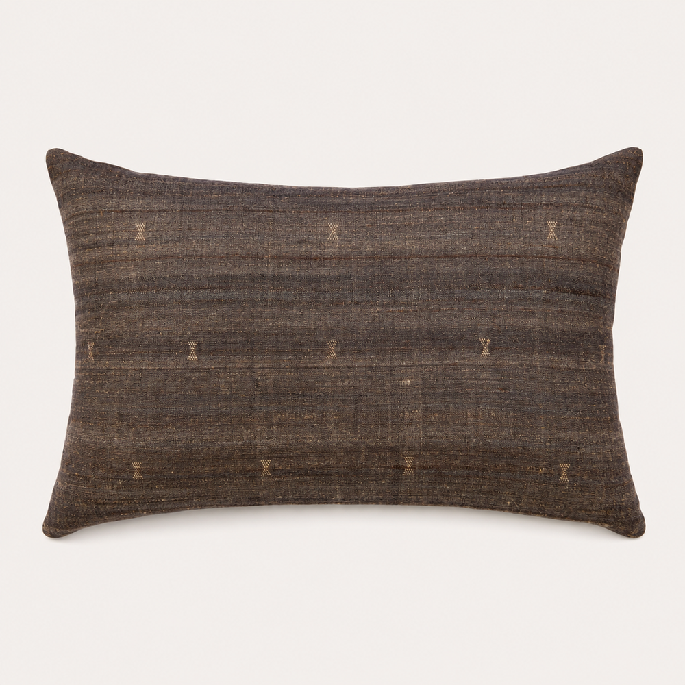 Vintage Fabric Pillow 21" x 15"