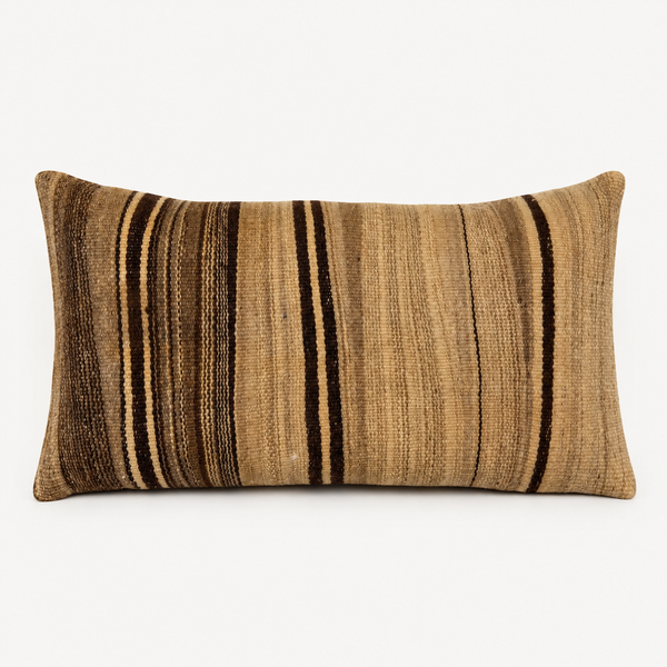 Vintage Fabric Pillow 21" x 11"