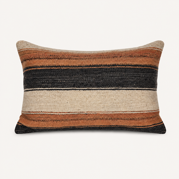 Vintage Kilim Pillow • 16” x 24”